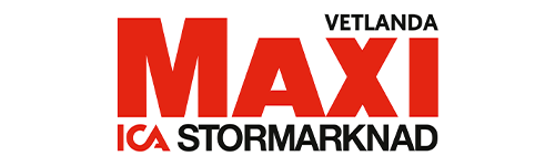 Logotyp för Maxi ICA Stormarknad i Vetlanda