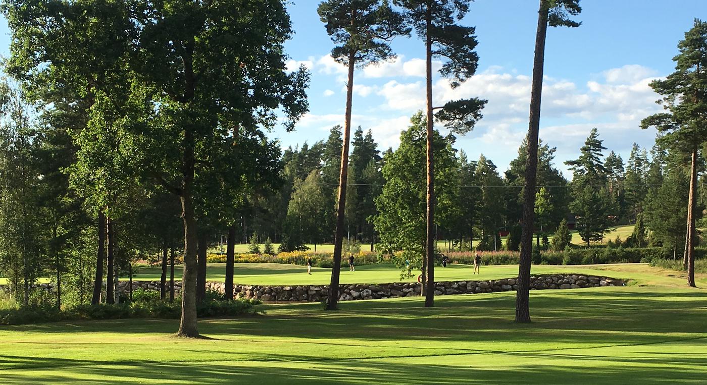 Hål 7 och 1 på Vetlanda GK.