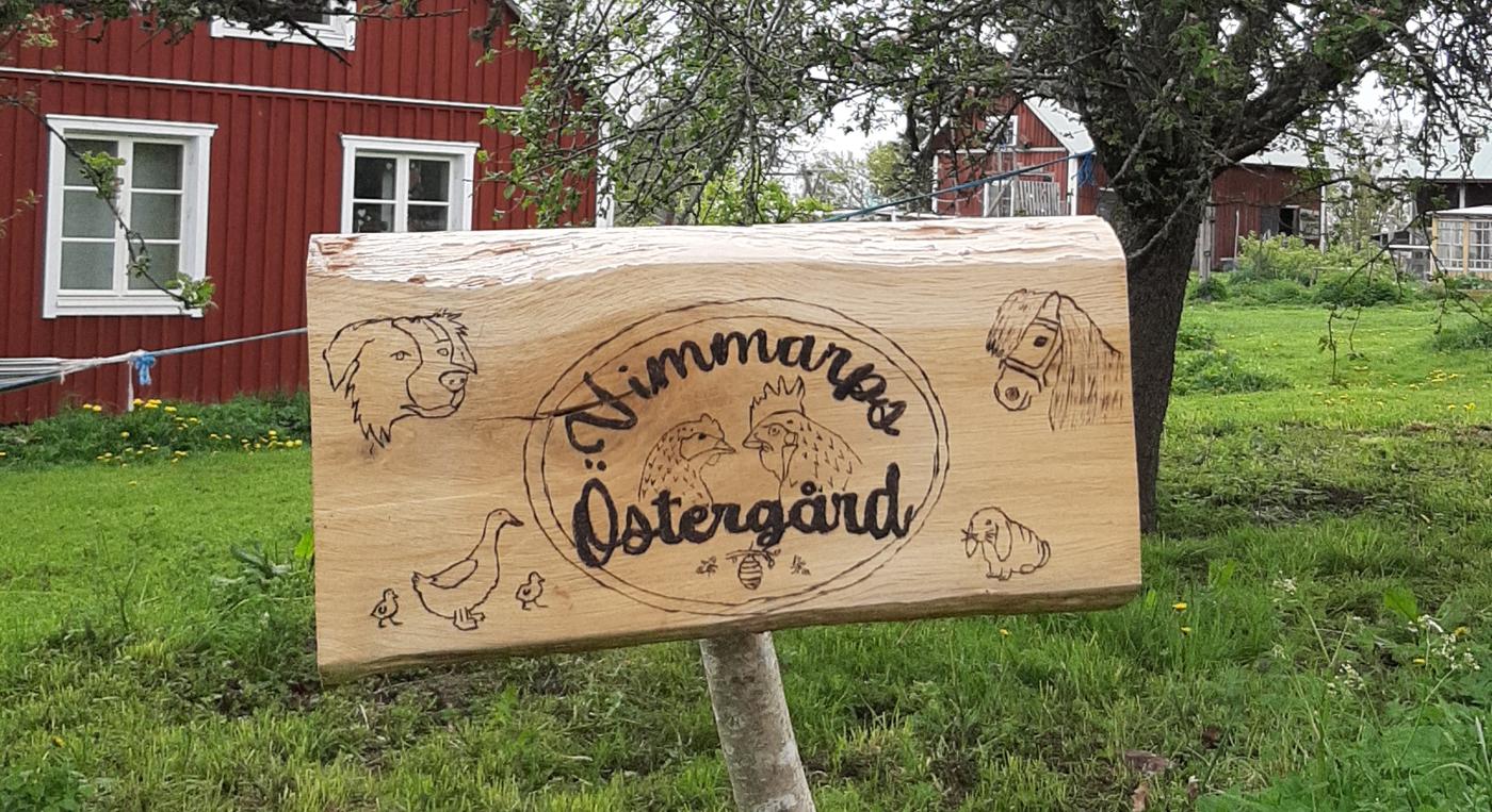 Infartsskylt Vimmarps Östergård